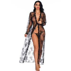 Nuisette sexy transparente en dentelle