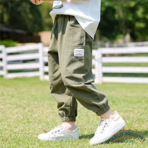 Pantalon Cargo Fille Kaki