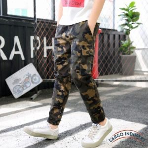 Pantalon Cargo Jean Ado Camouflage