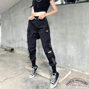 Pantalon Cargo Femme Streetwear Sobiru