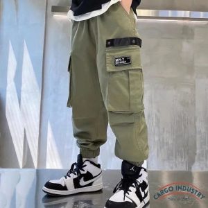 Pantalon Cargo Garçon Soutlok Kaki