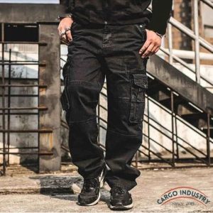Pantalon Cargo Homme Denim Grande Taille