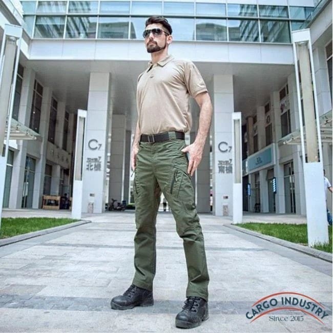 Pantalon Cargo Imperméable Kaki