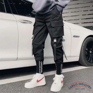 Pantalon Cargo Jogger Poches Sanglées