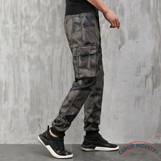 Pantalon Cargo Homme Militaire Smili Cuir – Image 6