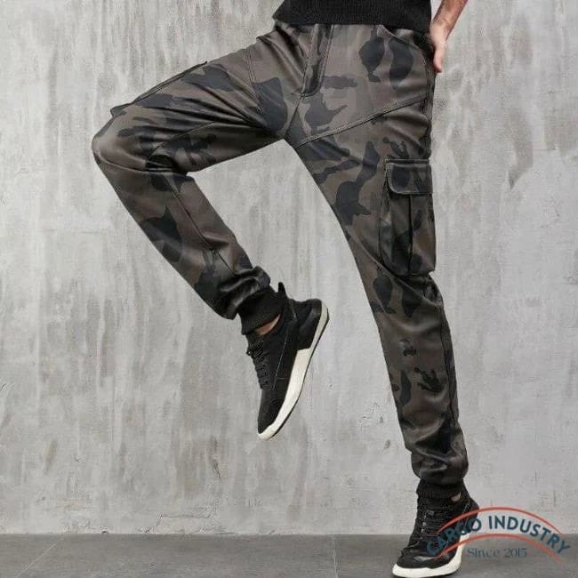 Pantalon Cargo Homme Militaire Smili Cuir – Image 5