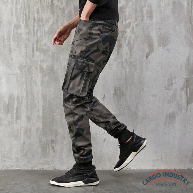 Pantalon Cargo Homme Militaire Smili Cuir – Image 4