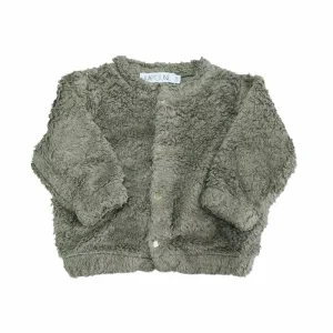 Gilet bébé moumoute kaki seconde main – 3 ans