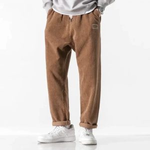 Pantalon Velours Homme Marron