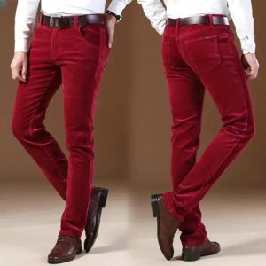 Pantalon Velours Homme Rouge