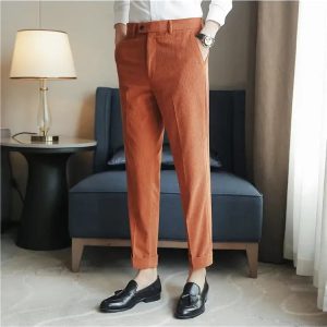 Pantalon Velours Orange