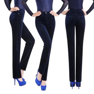 Pantalon Velours Skinny Femme