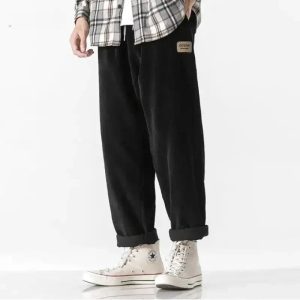 Pantalon Velours Taille Élastiquée Homme