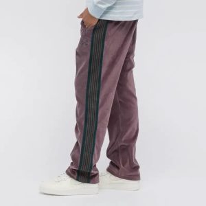 Pantalon Velours Violet Homme