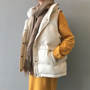 Parka Sans Manches Beige