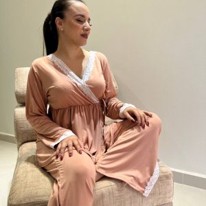 Pyjama Cache Cœur Manche Longue