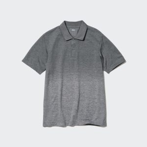 Polo Uniqlo Dry Ex Homme Grise B7085694