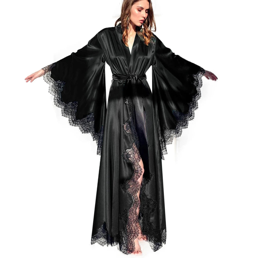 Robe de nuit sexy en satin – Image 2