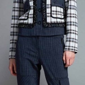 Pantalon cargo rayé