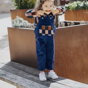 Salopette évolutive bébé et enfant bleu