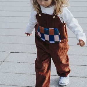 Salopette évolutive bébé et enfant Cognac
