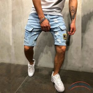 Short Cargo Jeans Homme