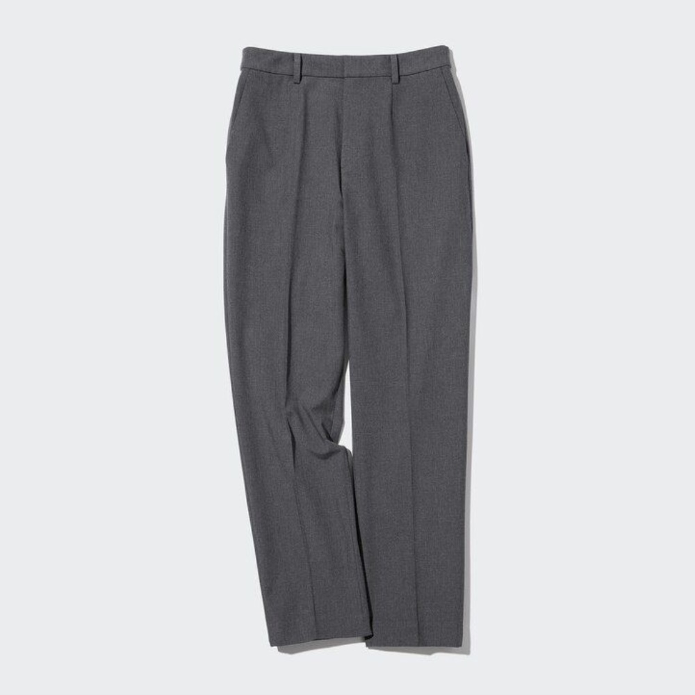 Pantalons Uniqlo Smart Ankle Length Long Femme Grise V9128473 – Image 3