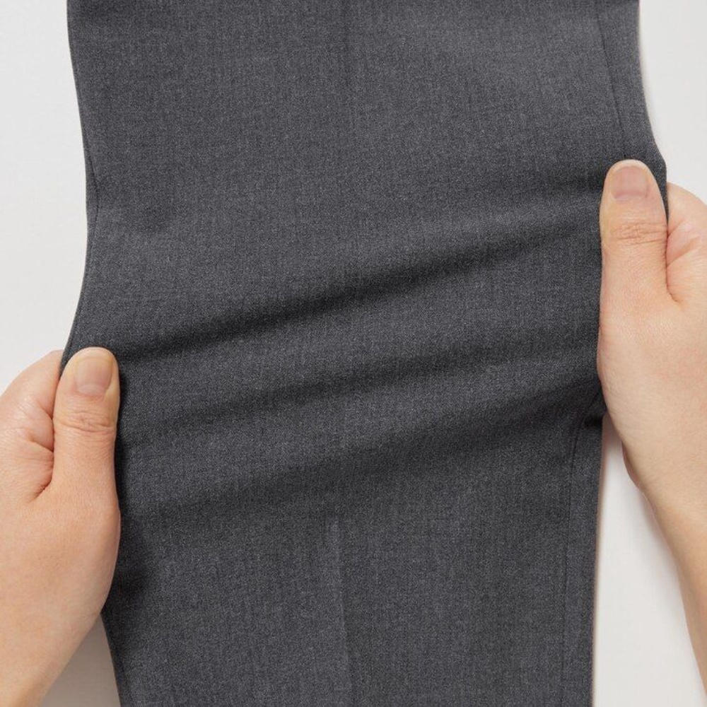 Pantalons Uniqlo Smart Ankle Length Long Femme Grise V9128473 – Image 6