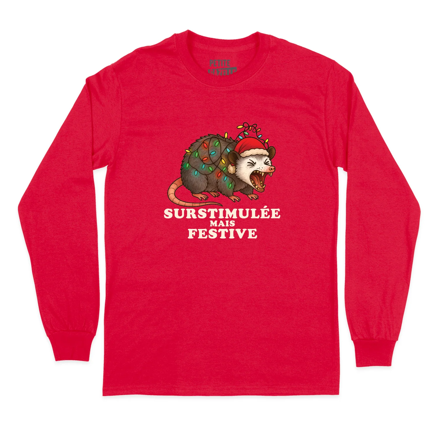 T-SHIRT À MANCHES LONGUES | Surstimulée mais festive – Image 7