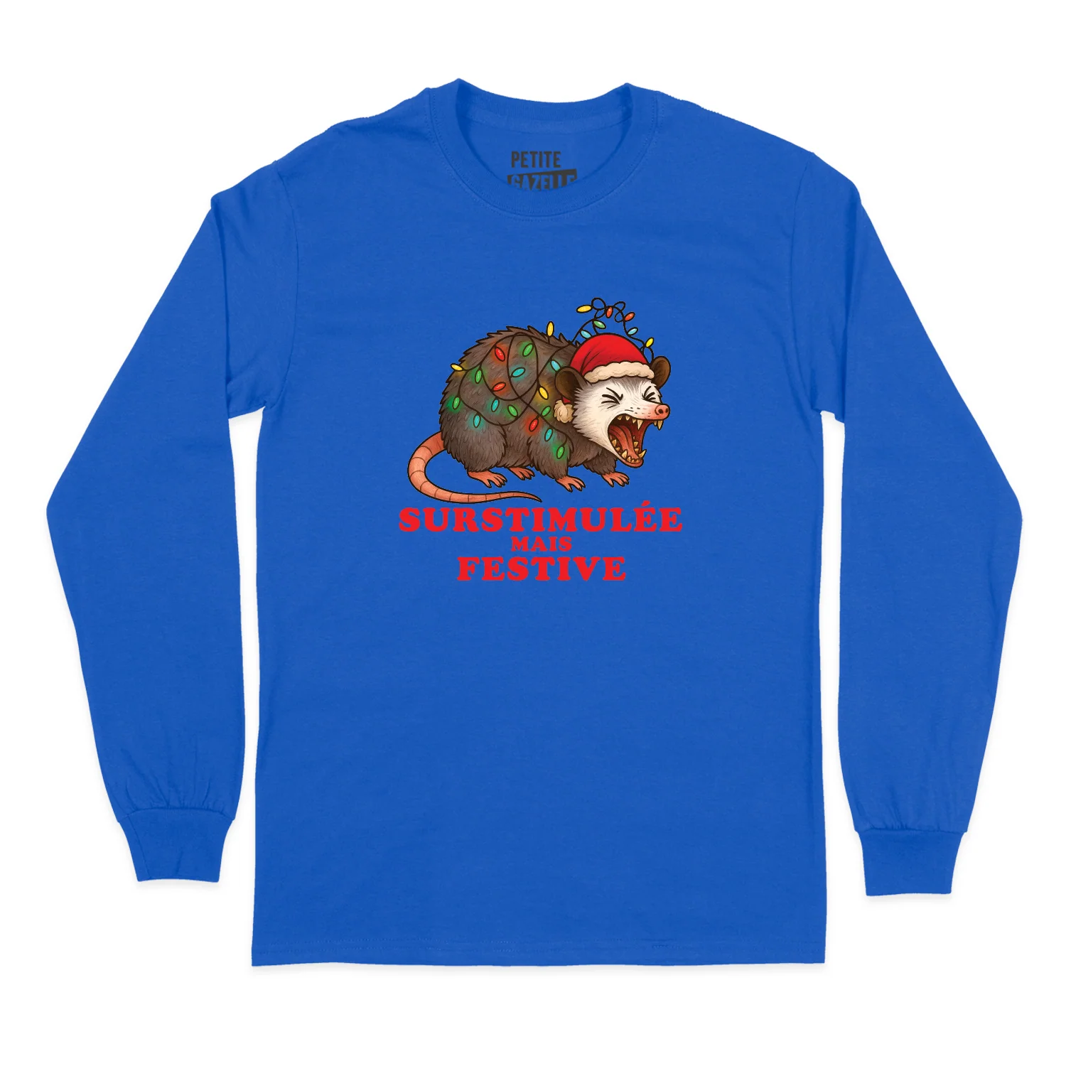 T-SHIRT À MANCHES LONGUES | Surstimulée mais festive – Image 8