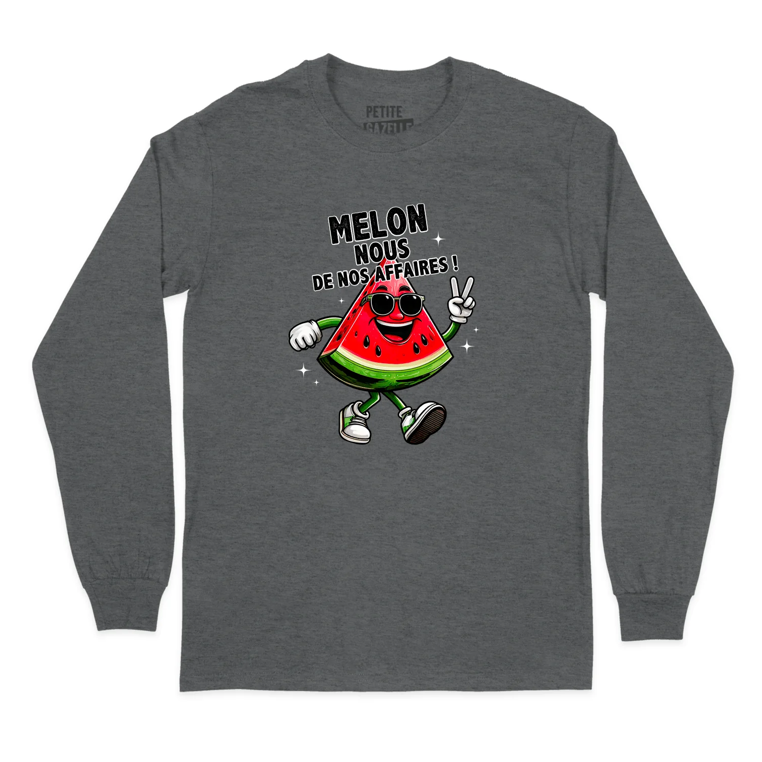 T-SHIRT À MANCHES LONGUES | Melon nous de nos affaires ! – Image 3