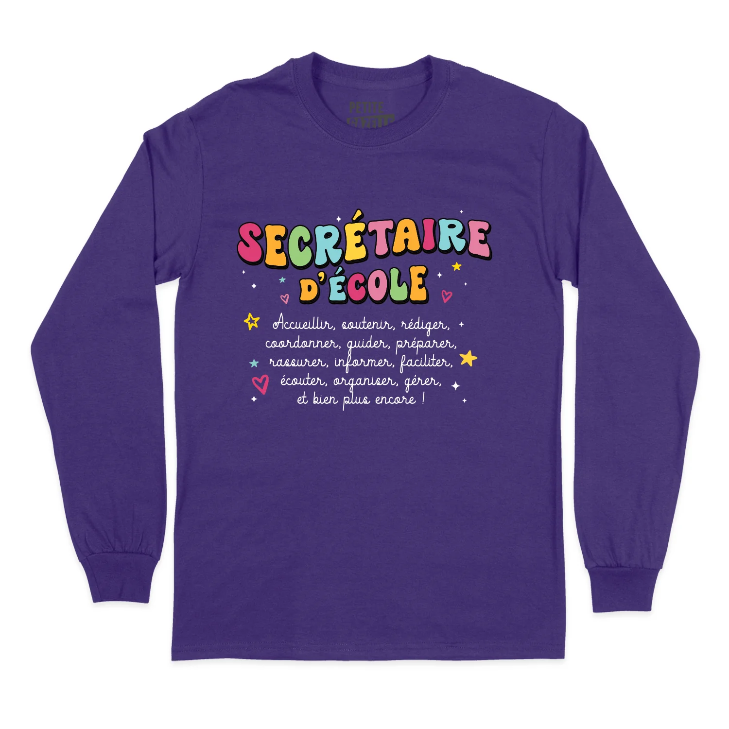 T-SHIRT À MANCHES LONGUES | Secrétaire Groovy – Image 5