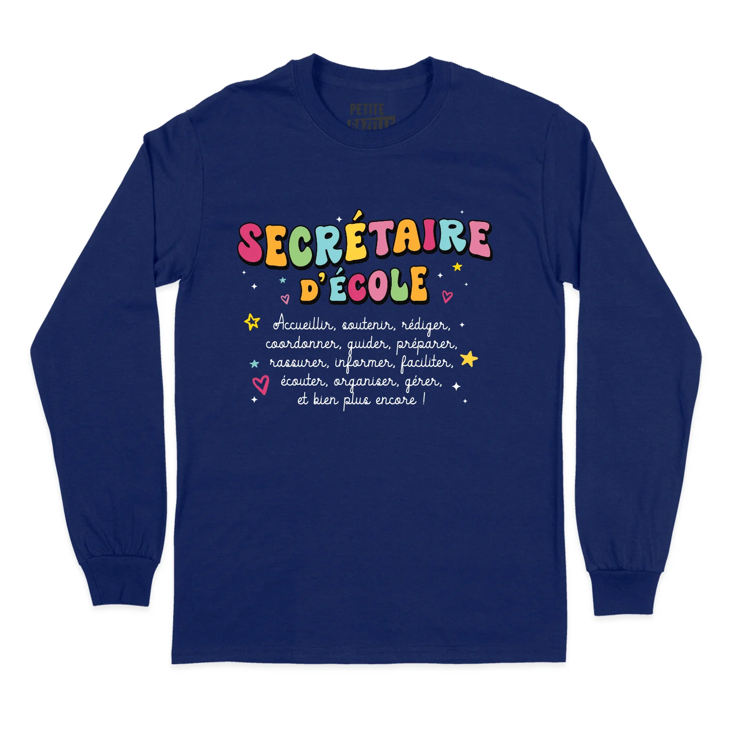 T-SHIRT À MANCHES LONGUES | Secrétaire Groovy – Image 6