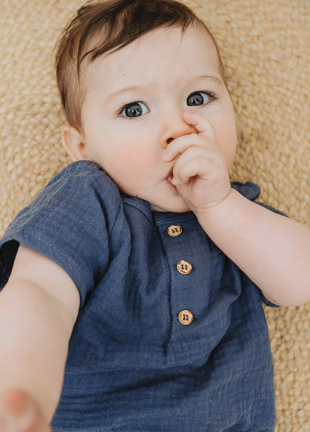 blouse bébé et enfant BLEU JEAN – Image 2