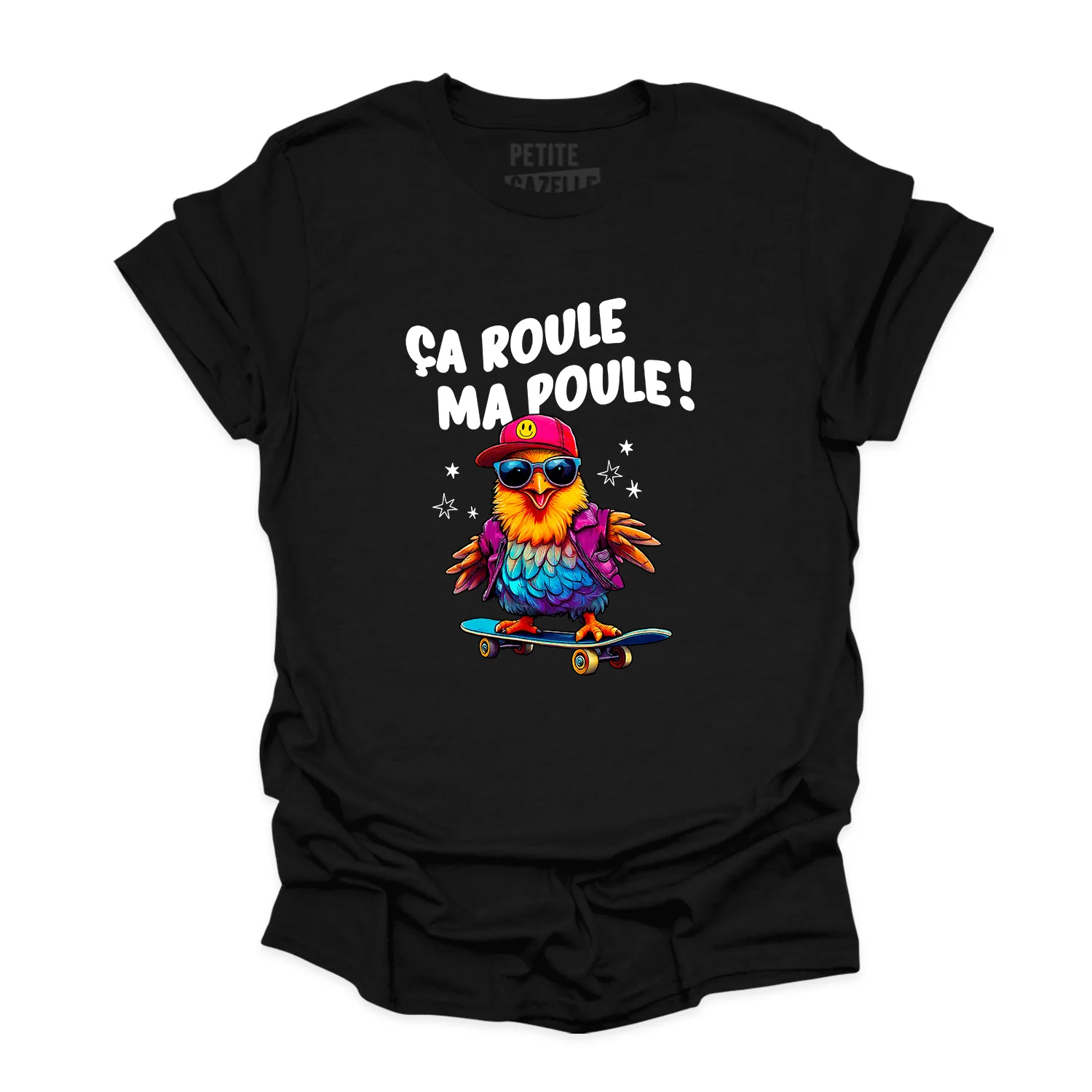 T-SHIRT COL ROND | Ça roule ma poule ! – Image 3