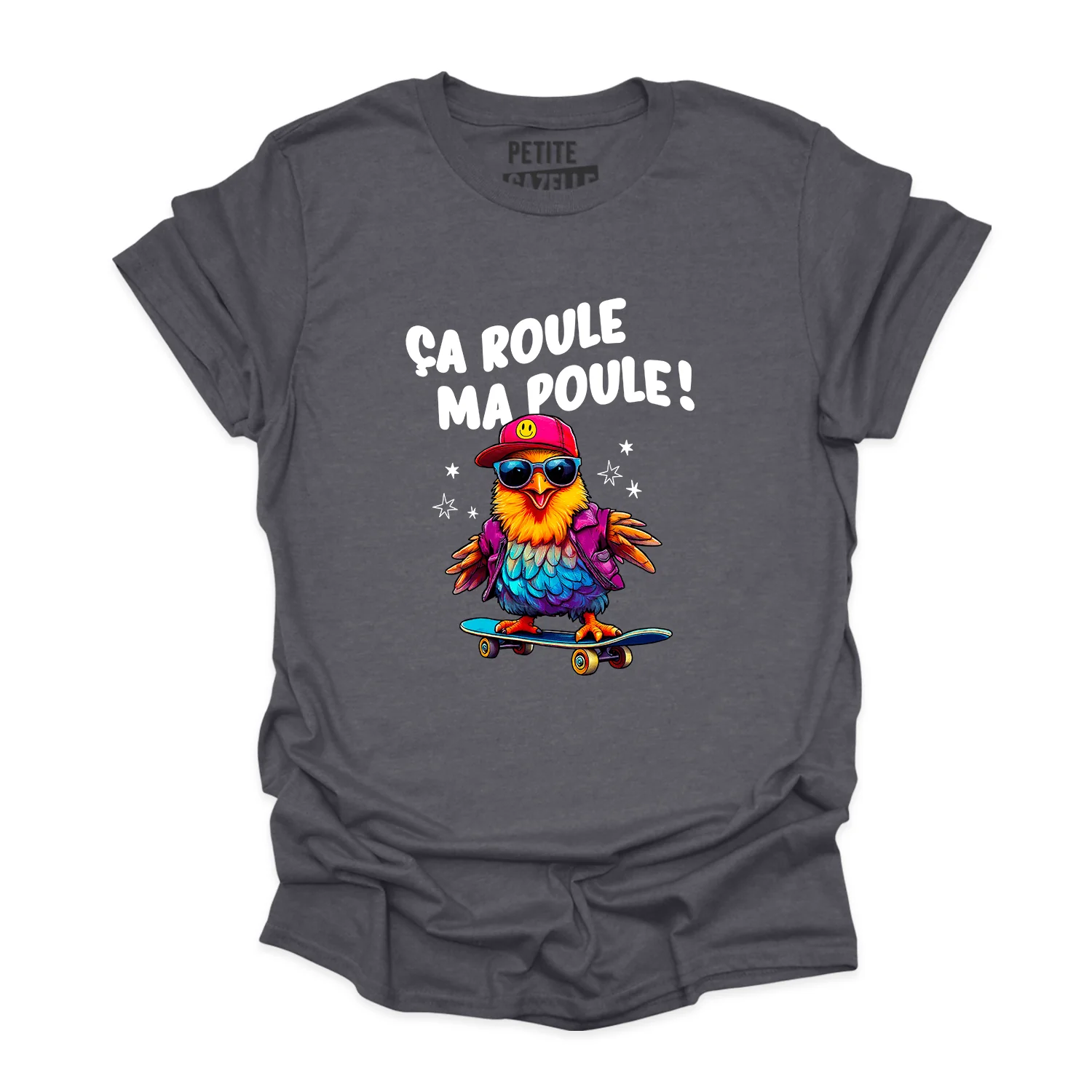 T-SHIRT COL ROND | Ça roule ma poule ! – Image 4
