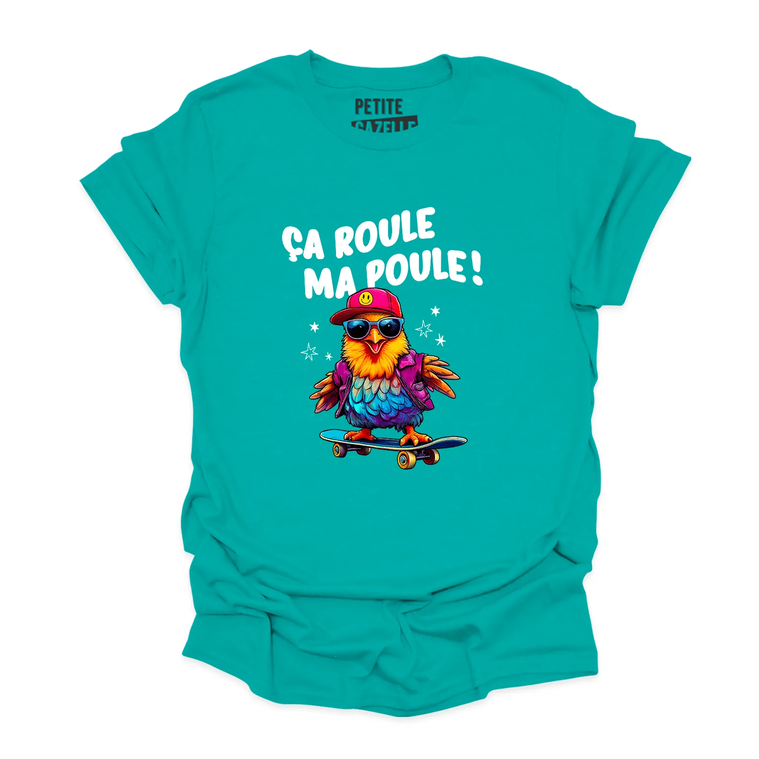 T-SHIRT COL ROND | Ça roule ma poule ! – Image 2