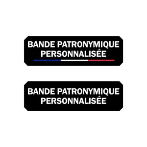 Bande Patronymique personnalisée brodée