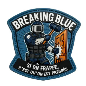 Patch Breaking Blue – Si on frappe c&rsquo;est qu&rsquo;on est pressés