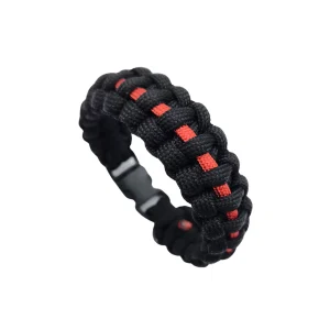 Bracelet en paracorde 4mm – Thin Red Line