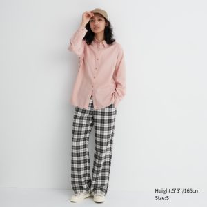 Pantalons Uniqlo Flannel Femme Blanche X5086294