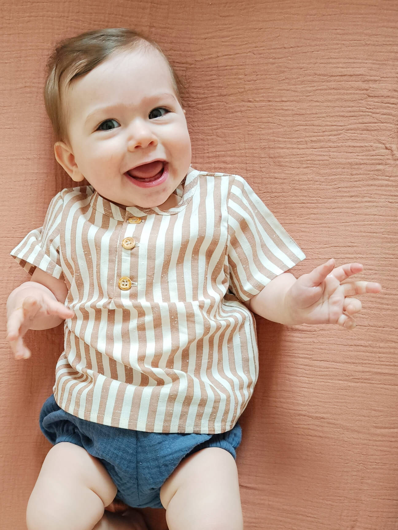 blouse enfant rayée CANNELLE – Image 3