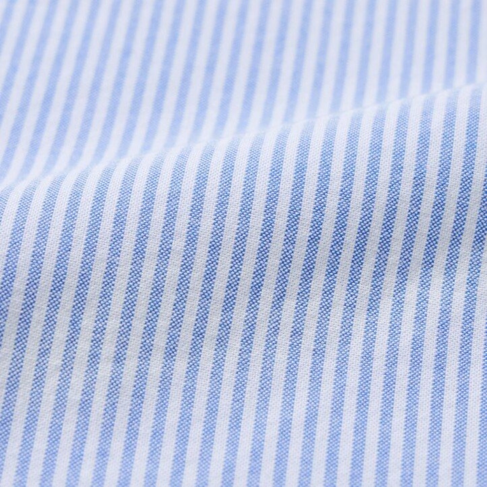 Chemises Uniqlo Coupe Régulière Rayé Oxford Homme Grise U9768203 – Image 7